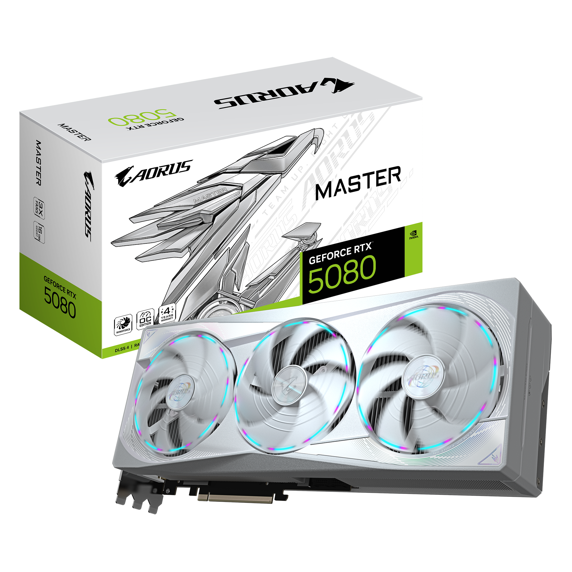 GPU RTX 5080 16GB OC GIGABYTE AORUS MASTER WHITE